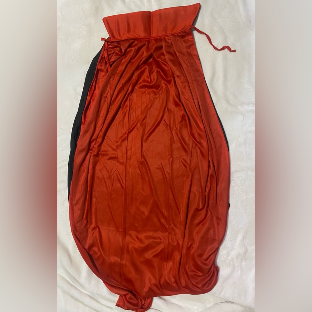 Halloween costume vampire cape, one size fits all, reversible